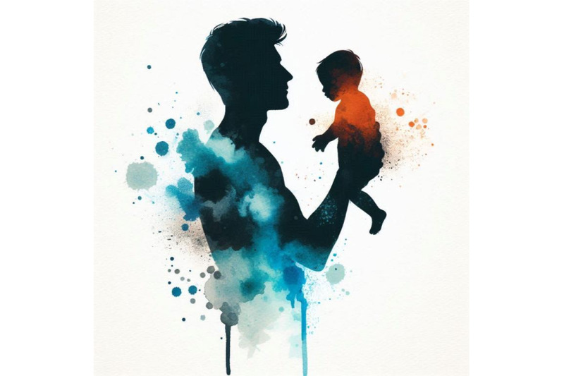 father-holding-baby-silhouette-plus-abstra