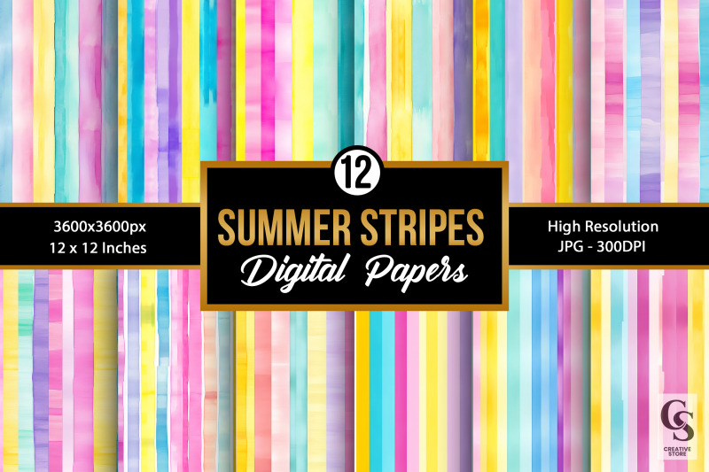 summer-watercolor-stripes-pattern-digital-papers