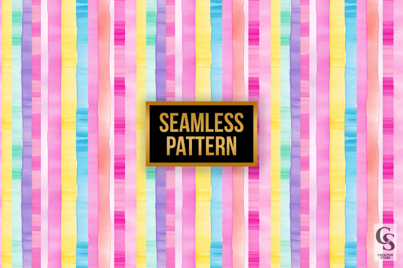 summer-watercolor-stripes-pattern-digital-papers