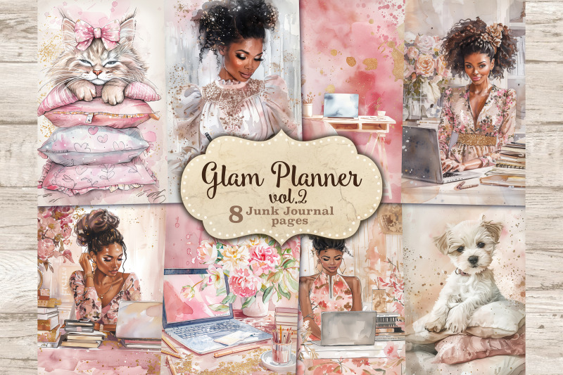 glam-junk-journal-paper-planner-ephemera