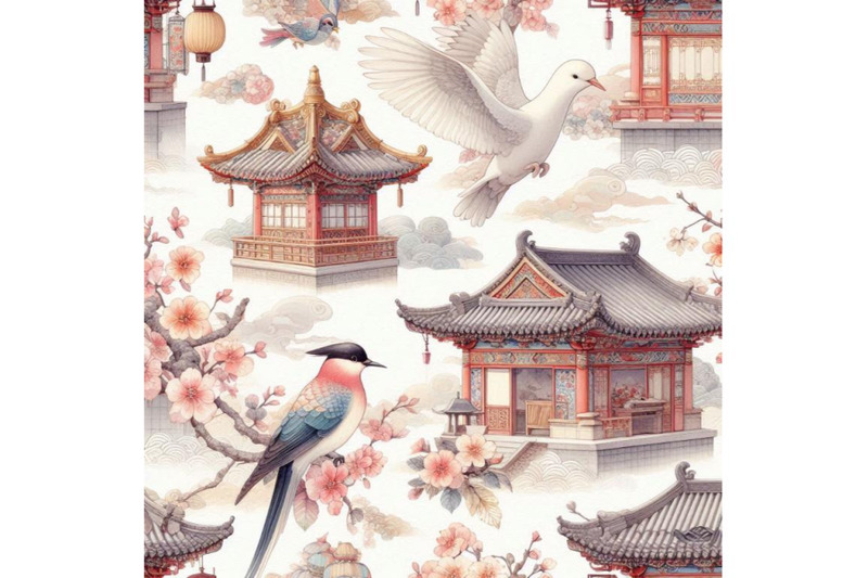 chinese-watercolor-seamless-pattern