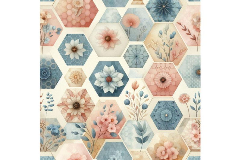 watercolor-hexagon-seamless-pattern