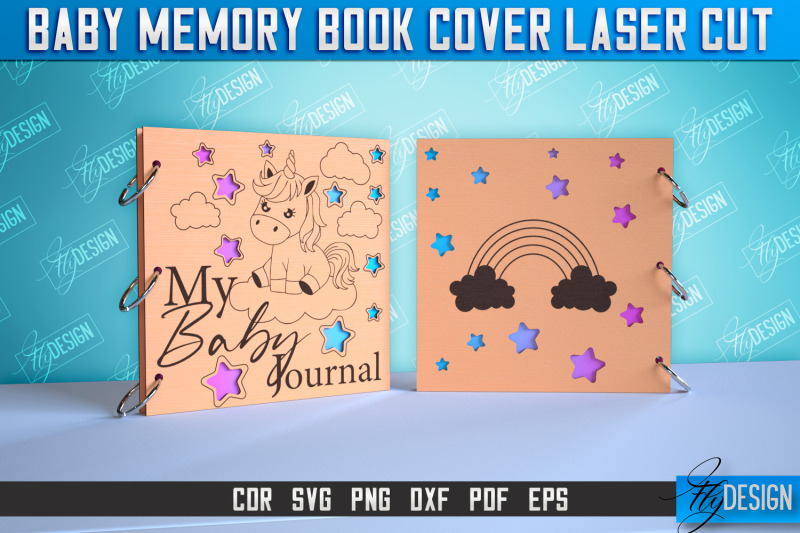 baby-memory-book-cover-memory-album-cover-cnc-file