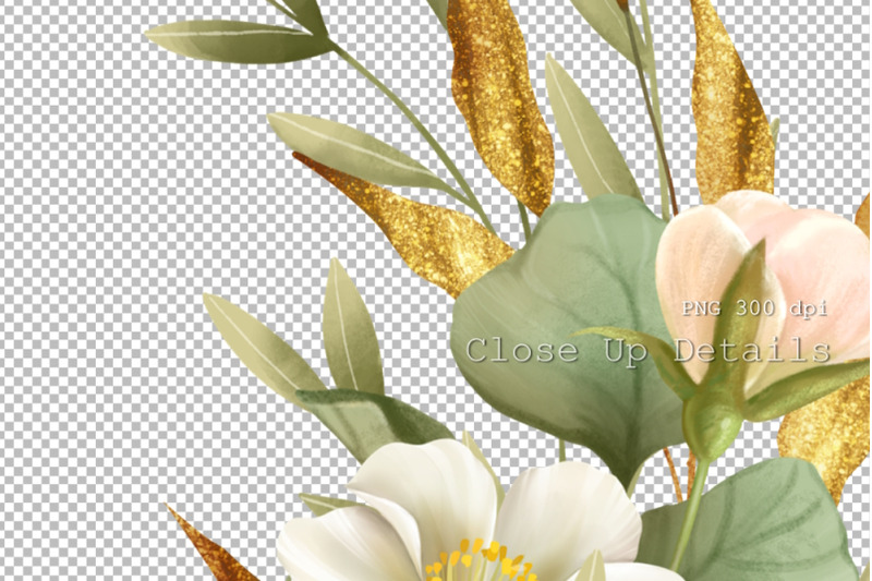 flower-arrangement-with-gold-png-floral-sublimation