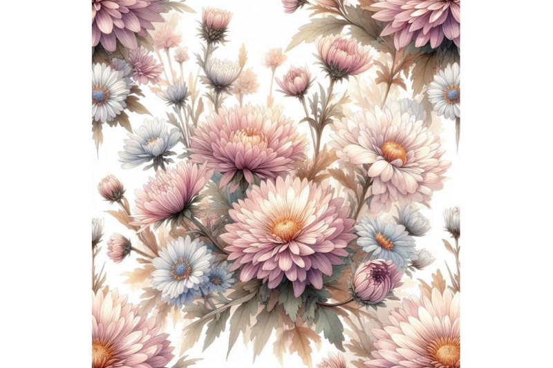 watercolor-aster-seamless-pattern