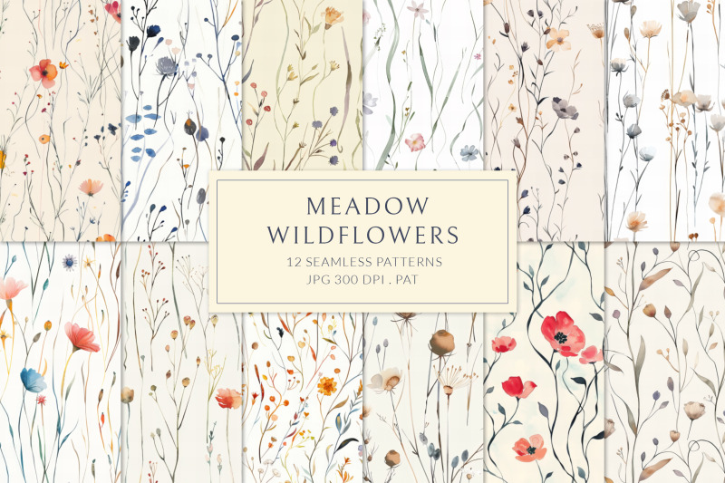 wildflowers-print-seamless-patterns