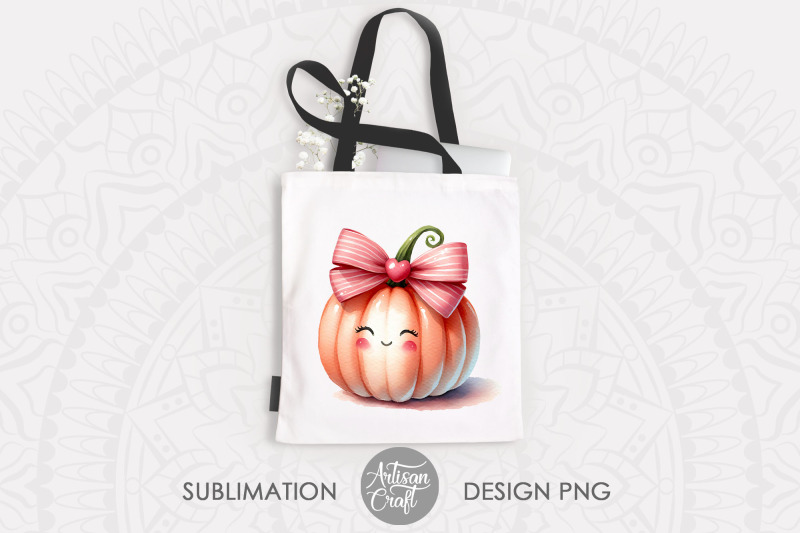 pumpkin-with-pink-coquette-bow-kawaii-art-kawaii-fall