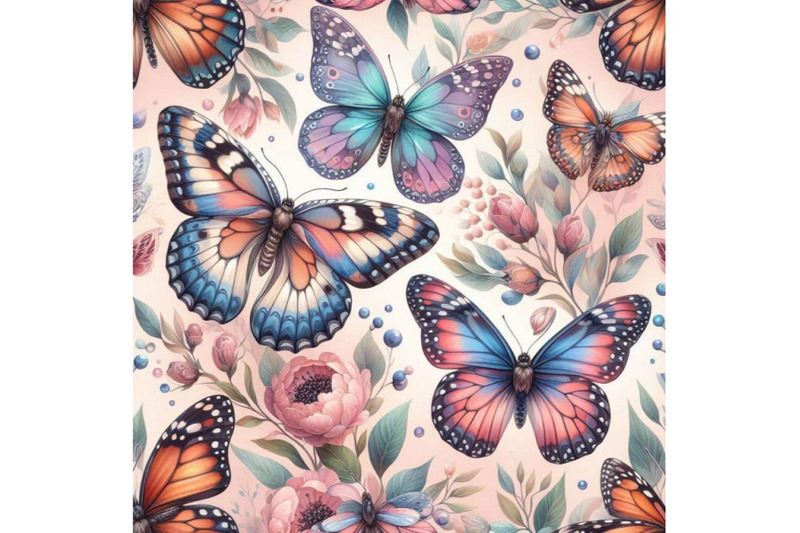 beautiful-watercolor-butterflies-seamless-pat