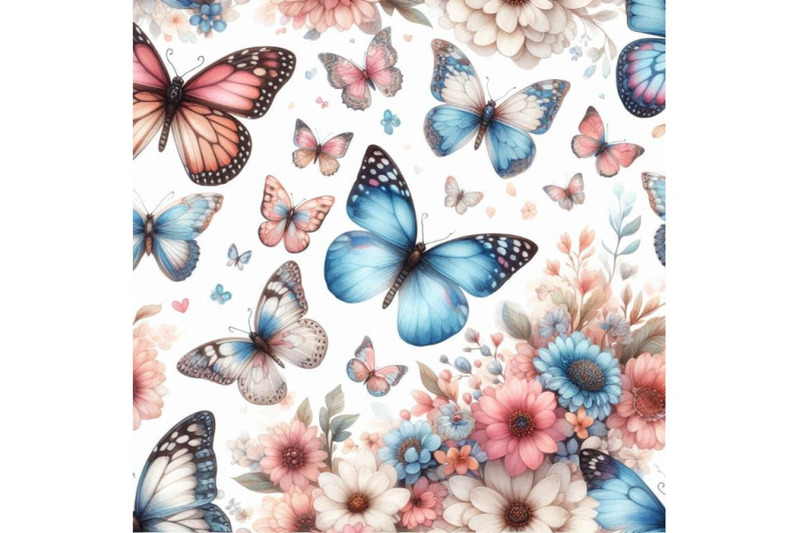 beautiful-watercolor-butterflies-seamless-pat