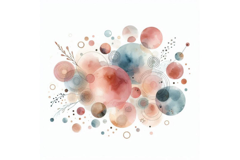 abstract-watercolor-circles-on-white-backgro