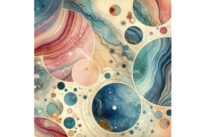 circles-with-water-color-marbling-grained-gr