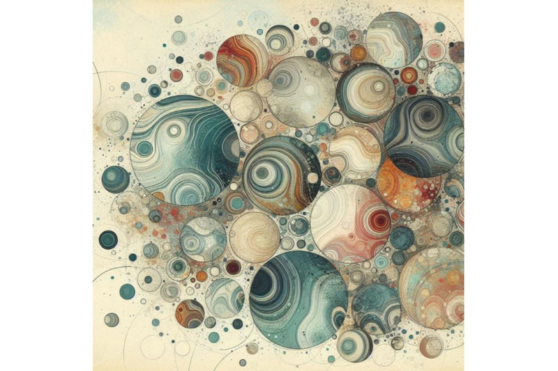 circles-with-water-color-marbling-grained-gr