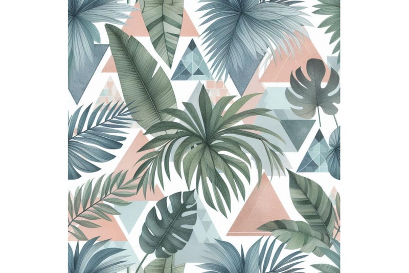 watercolor-tropical-leaves-and-palm-trees-in