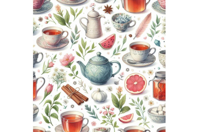 watercolor-tea-seamless-pattern