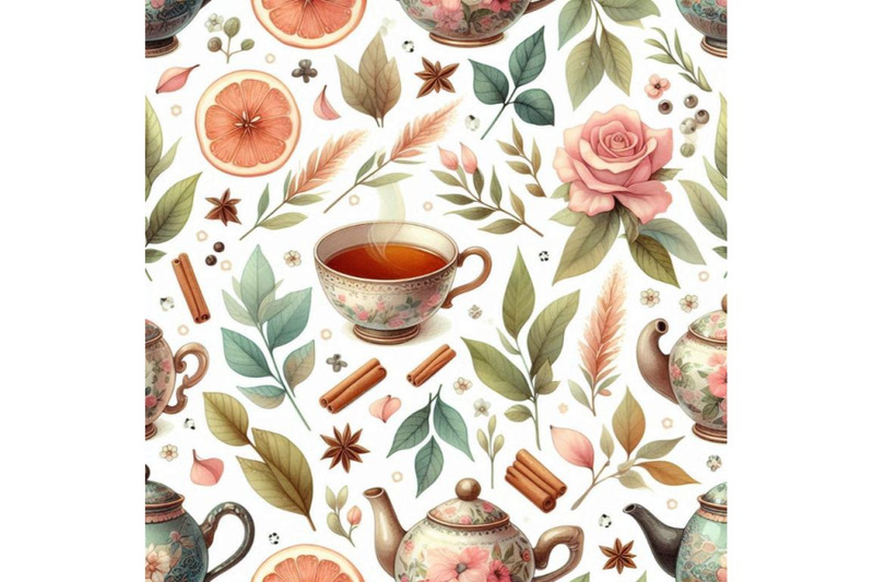 watercolor-tea-seamless-pattern