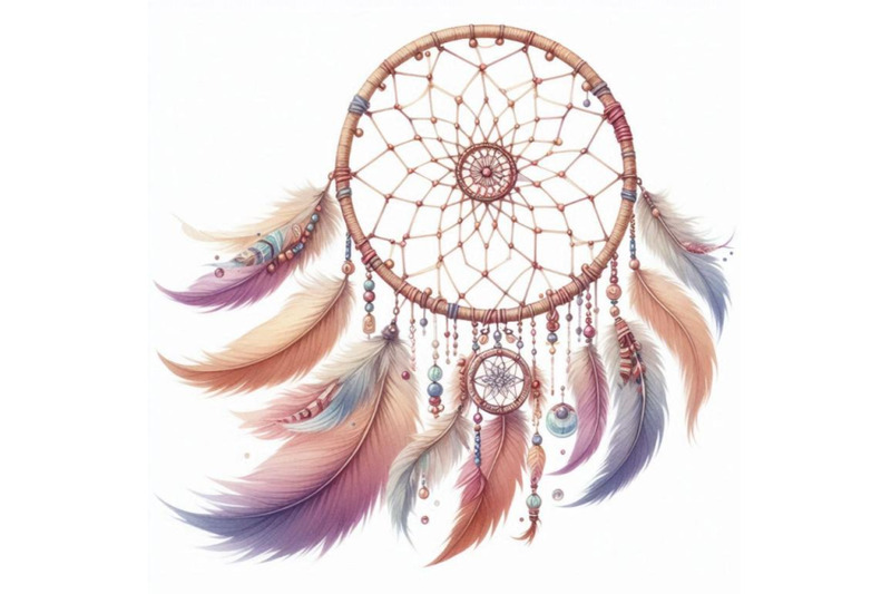 watercolor-ethnic-dreamcatcher