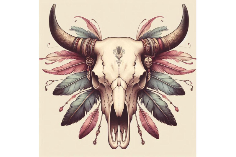 cow-skull-animal-skull-with-feathers