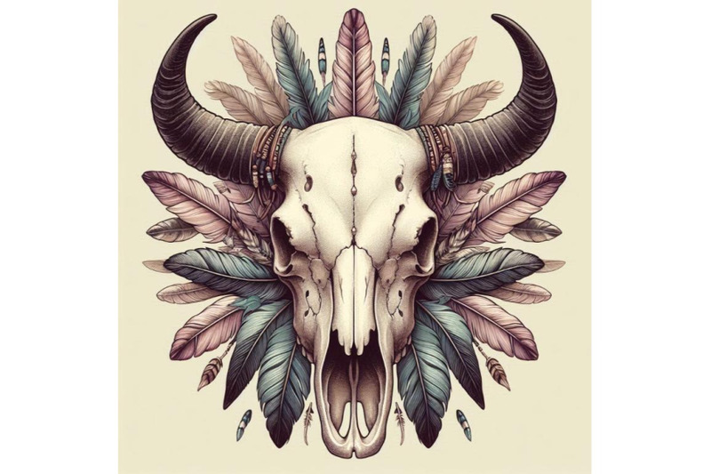 cow-skull-animal-skull-with-feathers