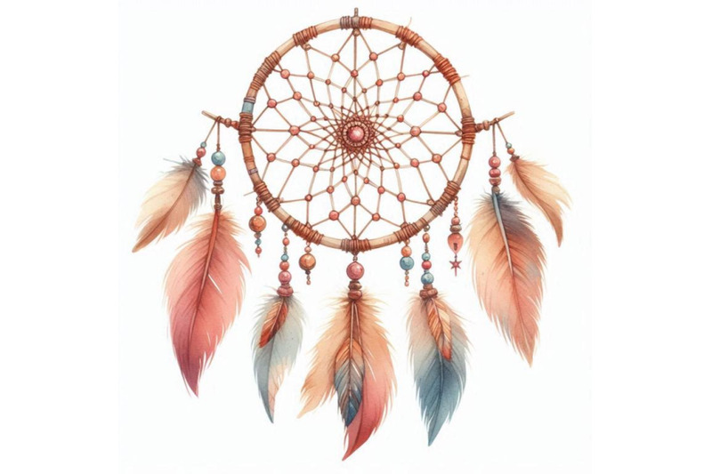 watercolor-ethnic-dreamcatcher