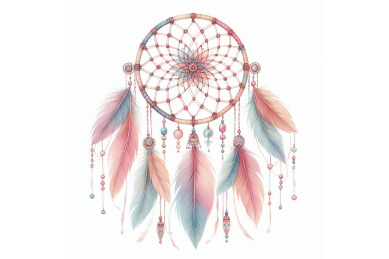 watercolor-ethnic-dreamcatcher