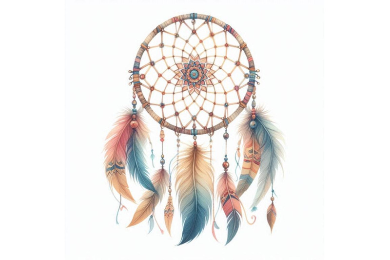 watercolor-ethnic-dreamcatcher