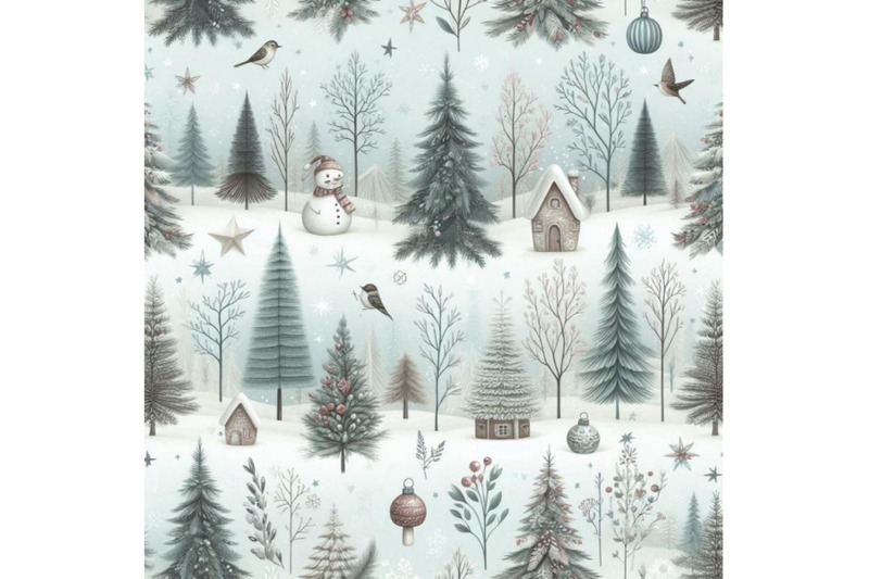 winter-forest-seamless-pattern