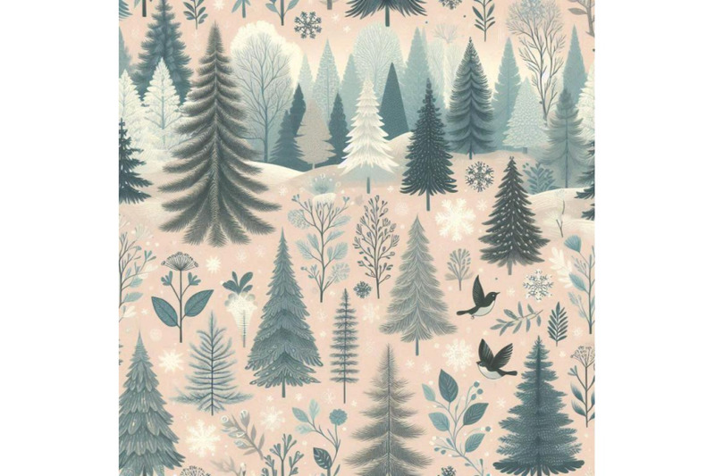 winter-forest-seamless-pattern