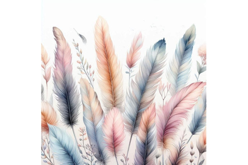 watercolor-feather-background