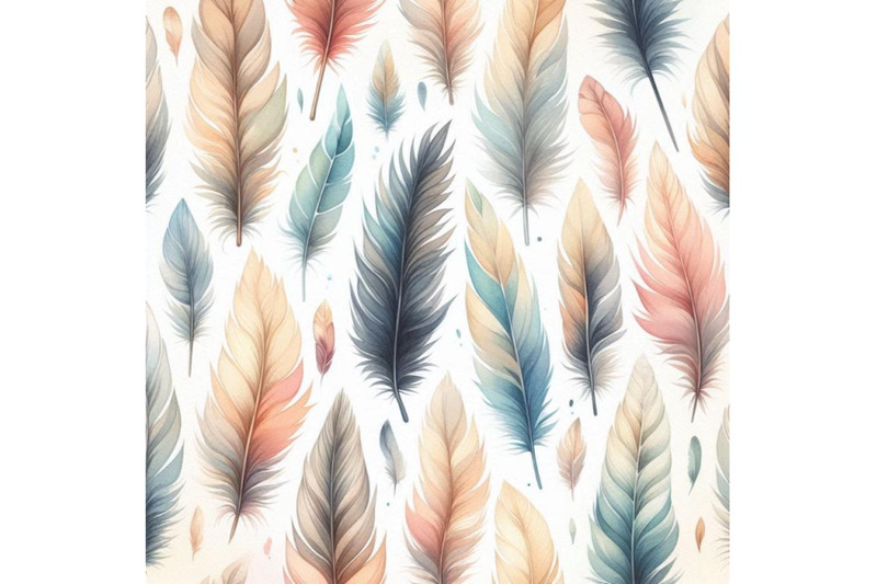 watercolor-feather-background