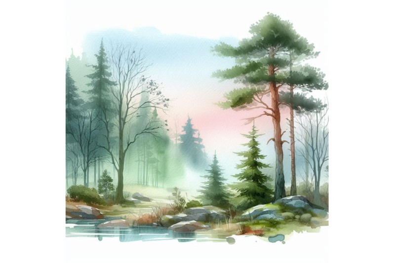 forest-watercolor-background