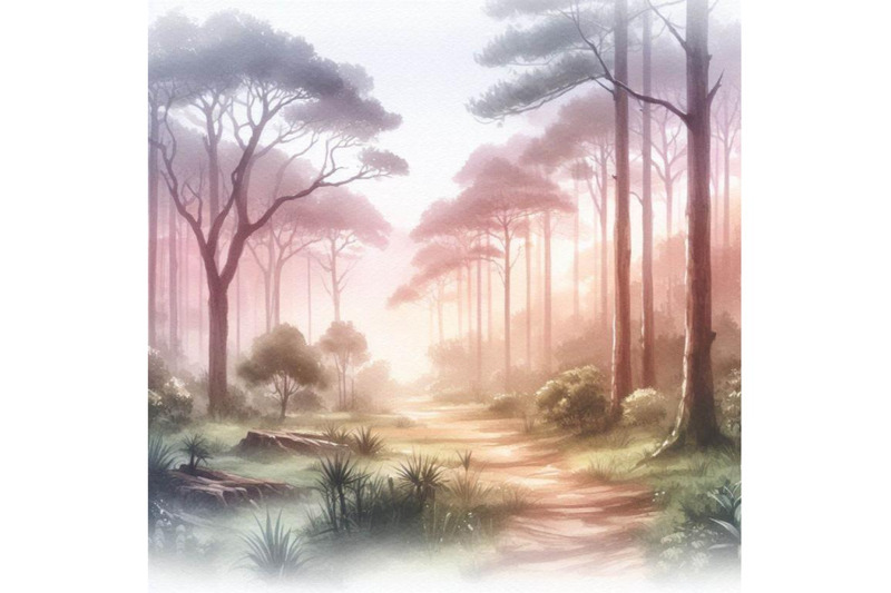 forest-watercolor-background