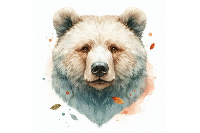 bear-head-watercolor