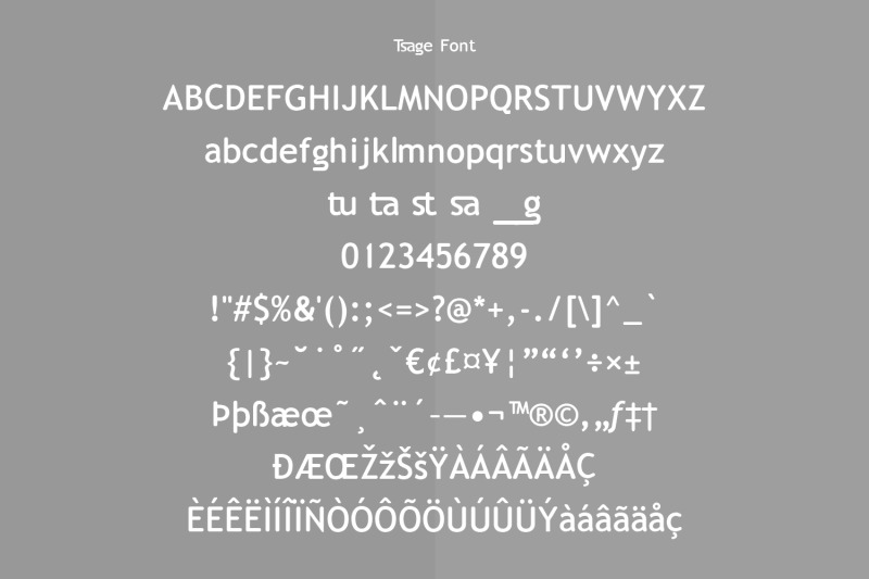 tsage-display-font