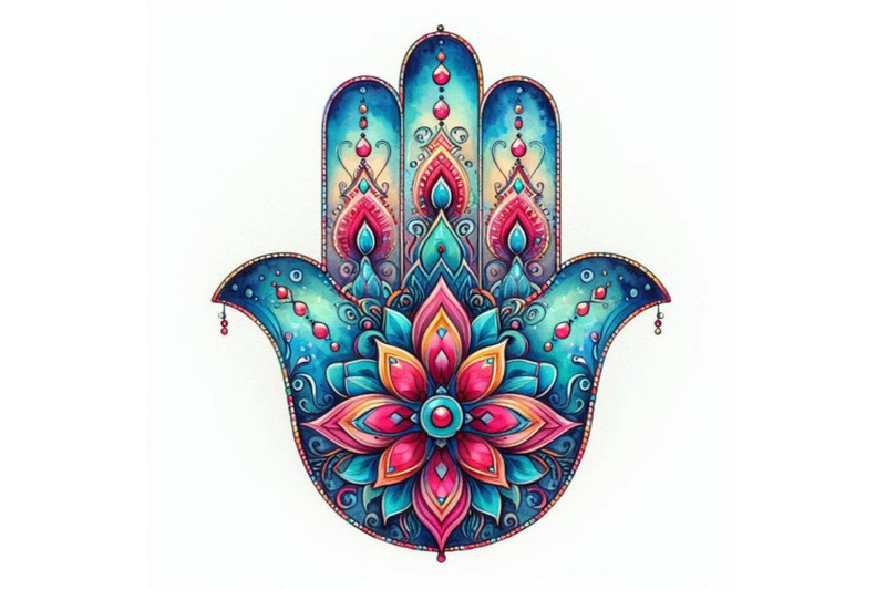 hamsa-hand-in-watercolor-protective-and-good-luck