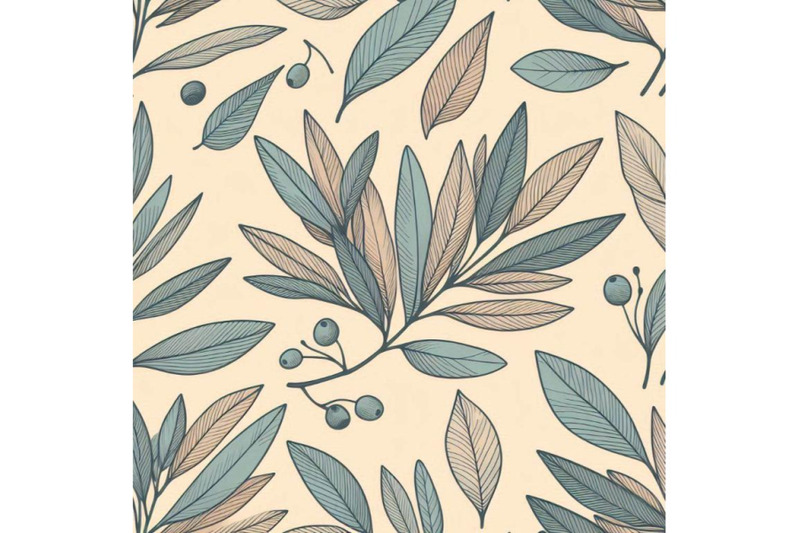 olive-leaves-seamless-pattern-in-continuou