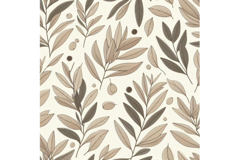 olive-leaves-seamless-pattern-in-continuou