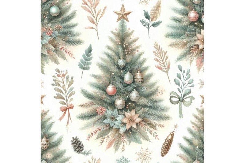 watercolor-christmas-tree-seamless-pattern