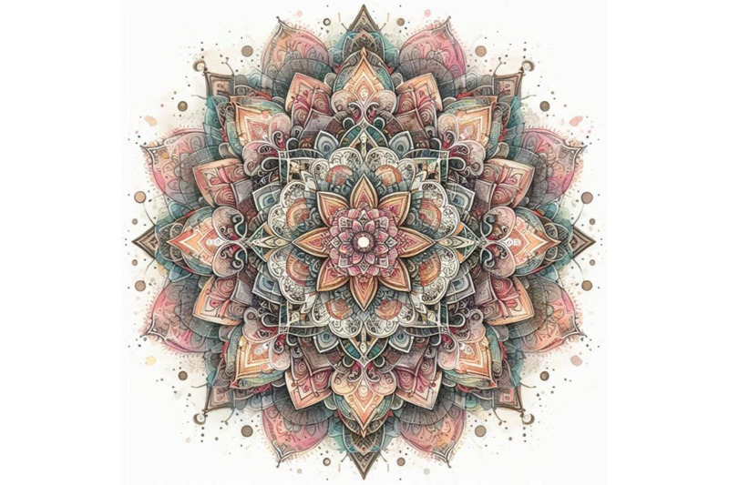 watercolor-mandala-with-sacred-geometry