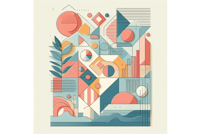 abstract-summer-geometric-poster-design