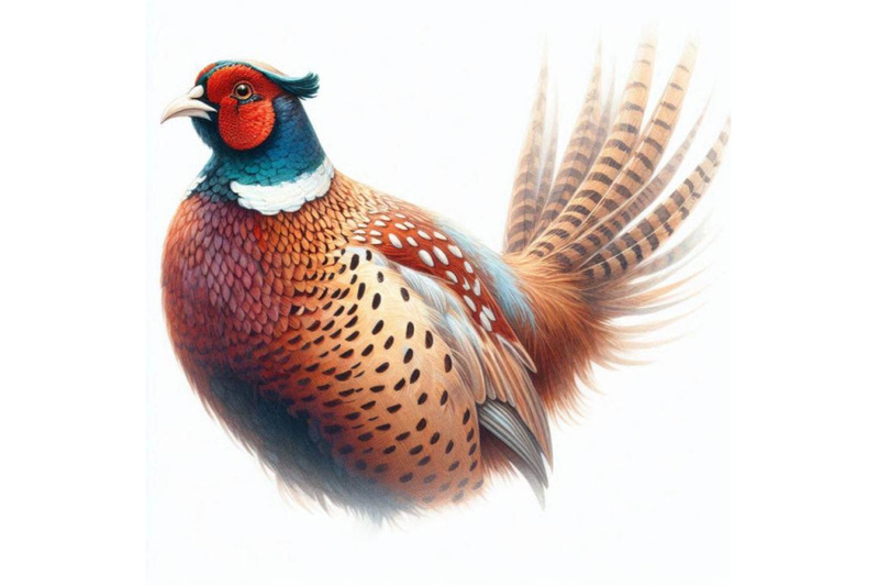 watercolor-pheasant-isolated-on-white