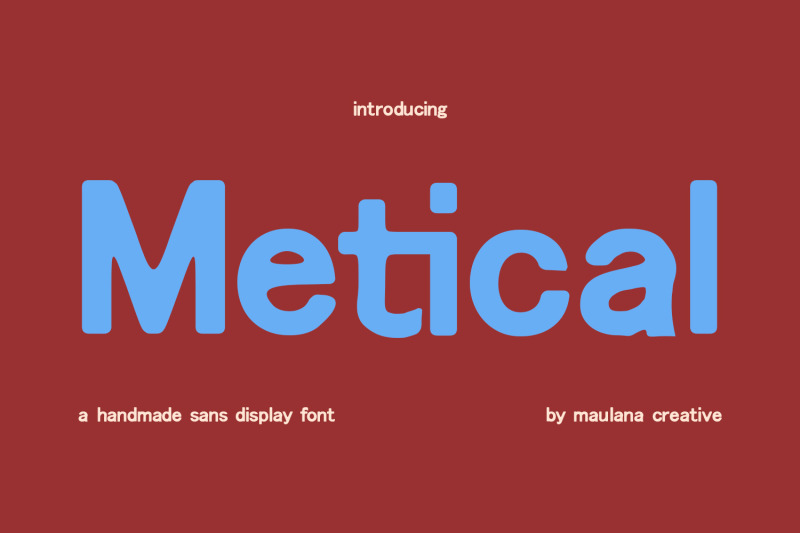 metical-handmade-sans-display-font