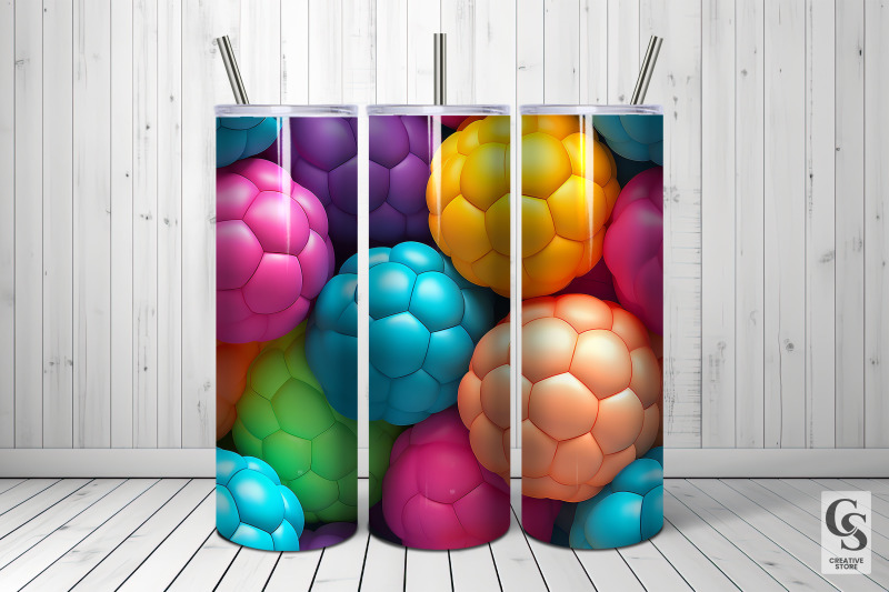 colorful-3d-inflated-balls-seamless-patterns