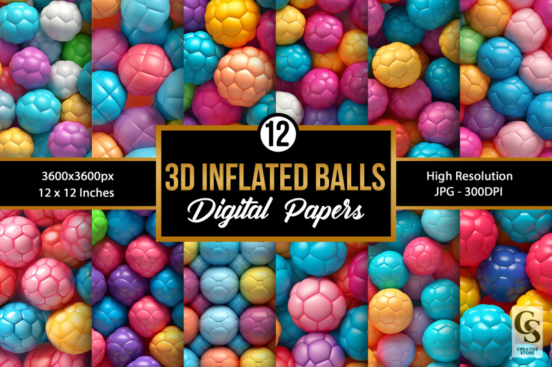 colorful-3d-inflated-balls-seamless-patterns