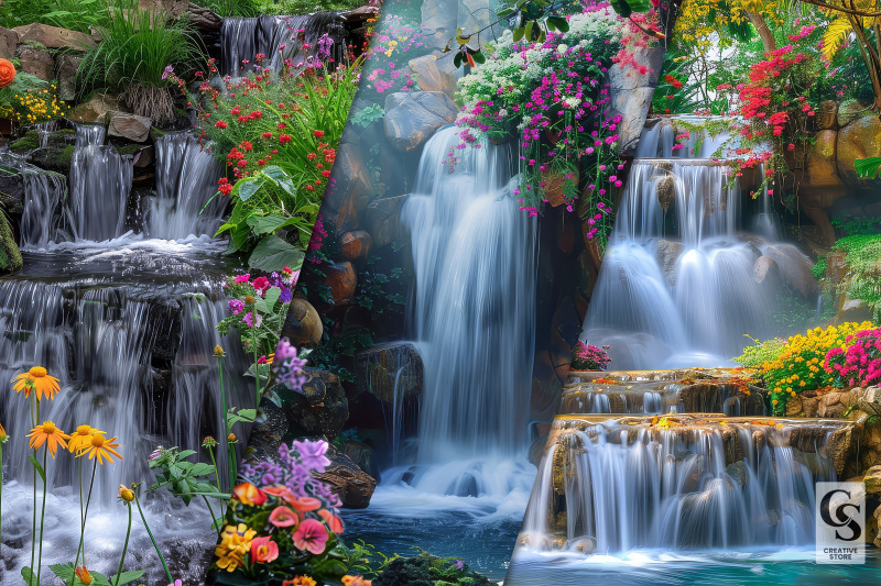 summer-floral-waterfall-backgrounds