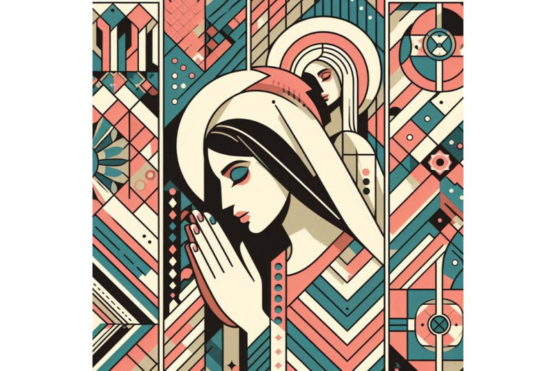 woman-prayer-joy-religion-pop-art-retro