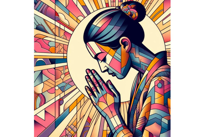 woman-prayer-joy-religion-pop-art-retro