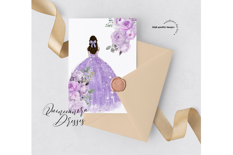 purple-lilac-princess-clipart-purple-floral-quinceaera