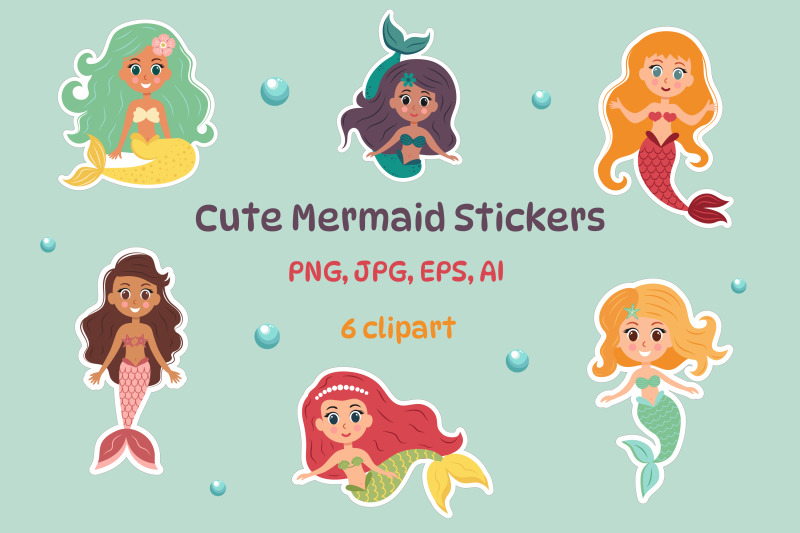 cute-mermaid-stickers