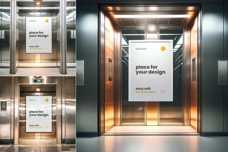 metallic-elevator-poster-frame-image-mockups