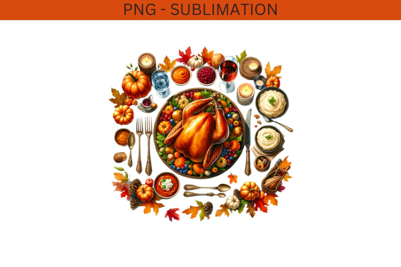 thanksgiving-table-decor-png-digital-print-for-card-making-transparen